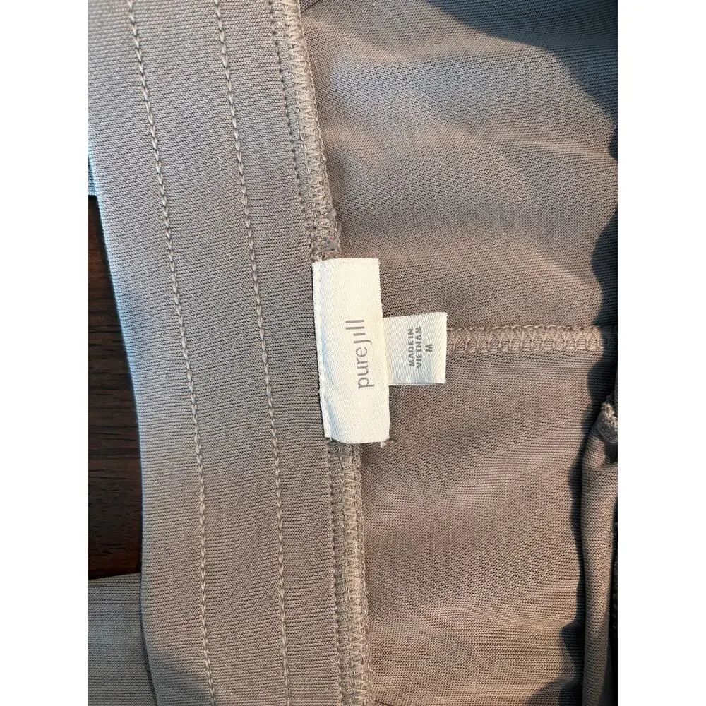 J Jill Pure Jill ponte gray pull on pants size M - Picture 3 of 6